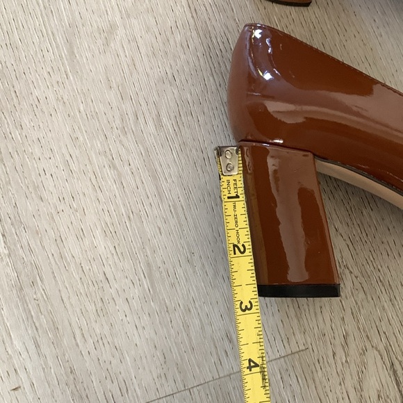 Marc Fisher Patent Slip‎ On Caitlin Dress Pumps Block Heel Sexy Pointed Toe sz 7 - Picture 11 of 11